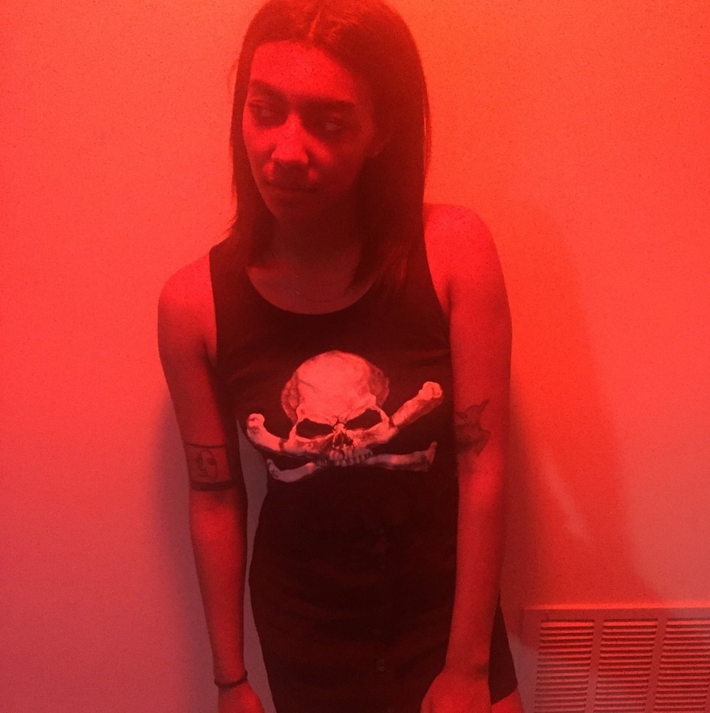 black emo skull shirt